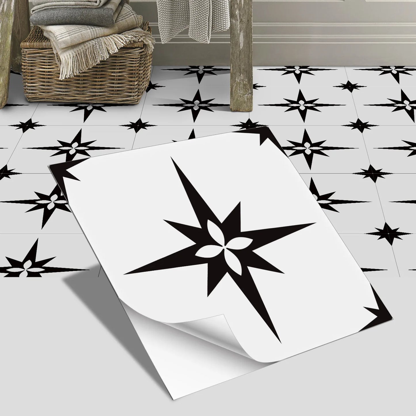 European Peel & Stick Floor Tiles