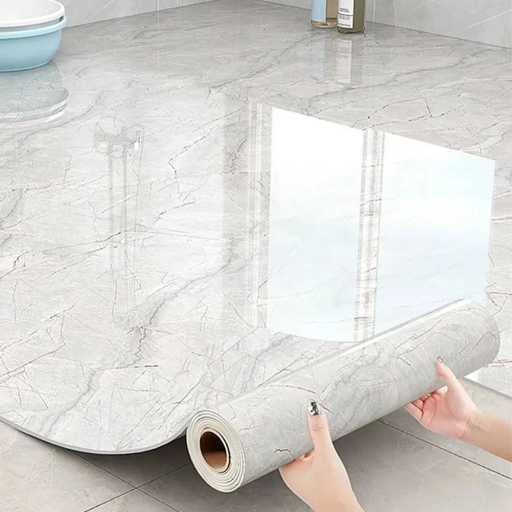 Marble Peel & Stick Floor Tiles