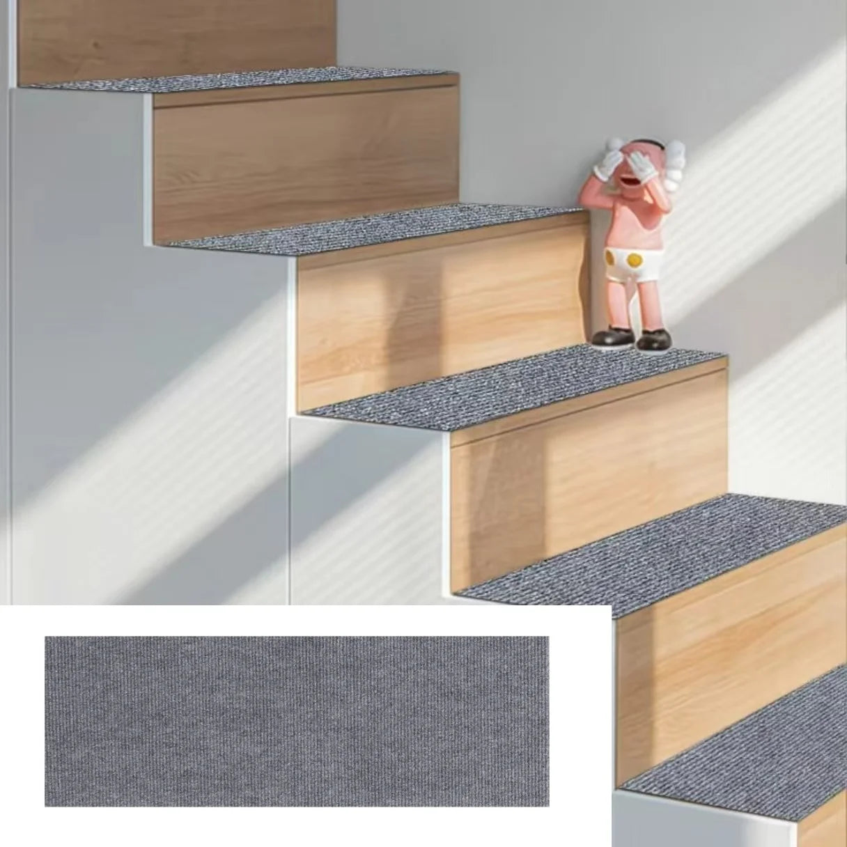 Self-Adhesive Carpet Stair Treads