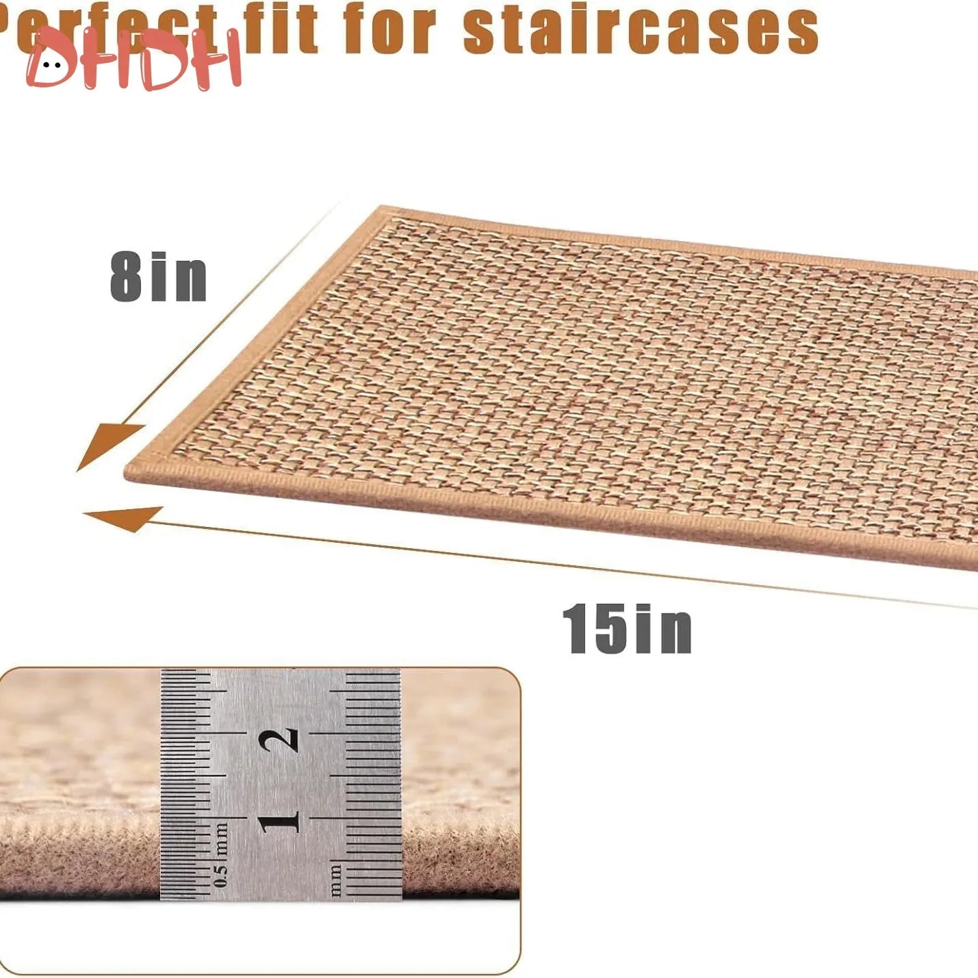 Natural Linen Stair Treads
