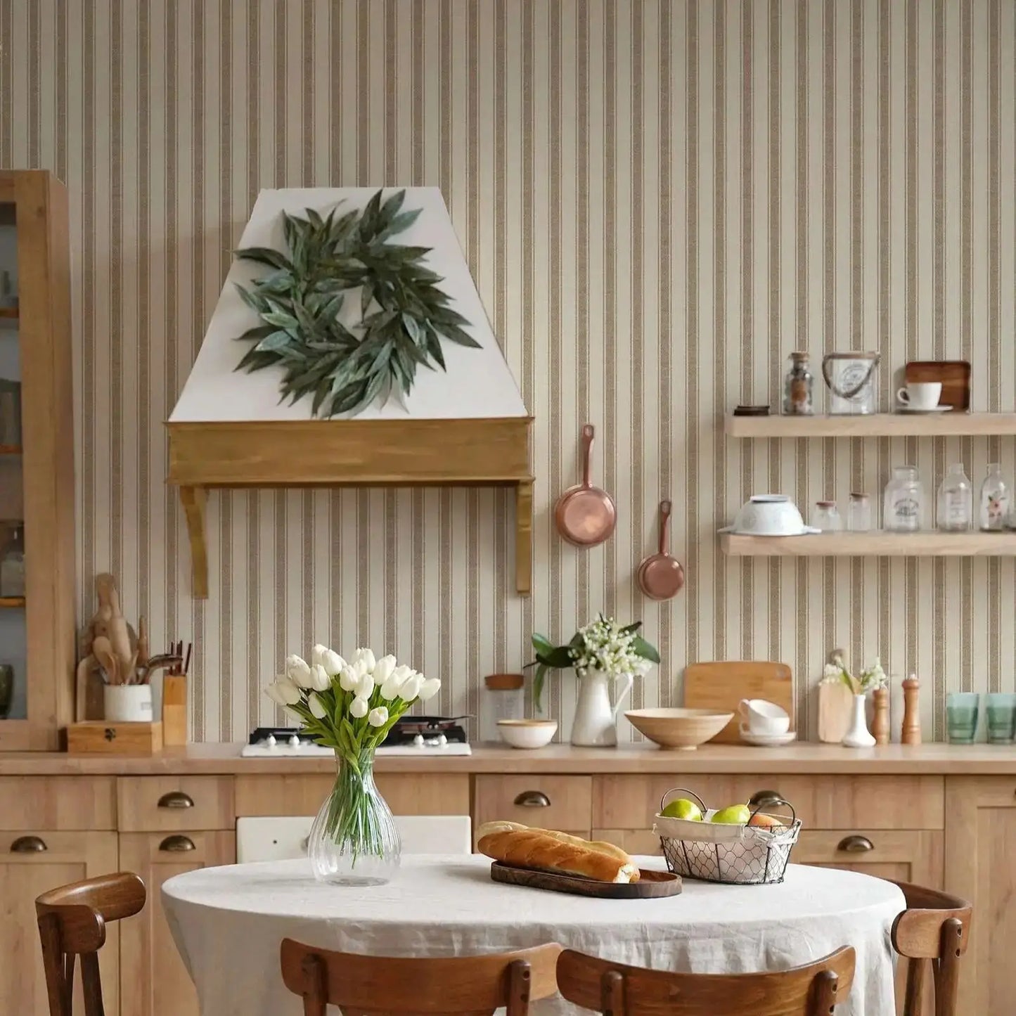 Geometric Striped Peel & Stick Wallpaper