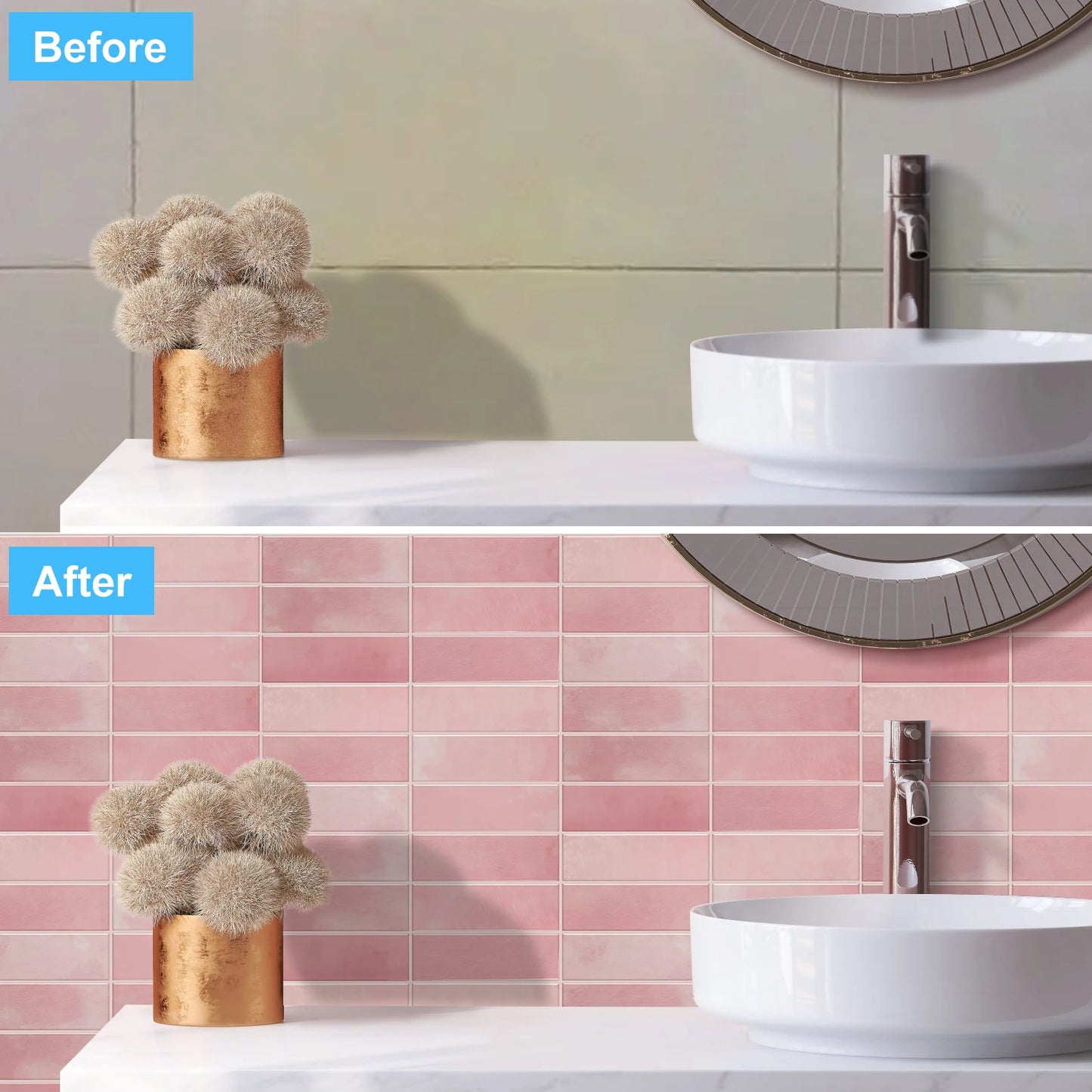Peel & Stick Backsplash Tile Sticker