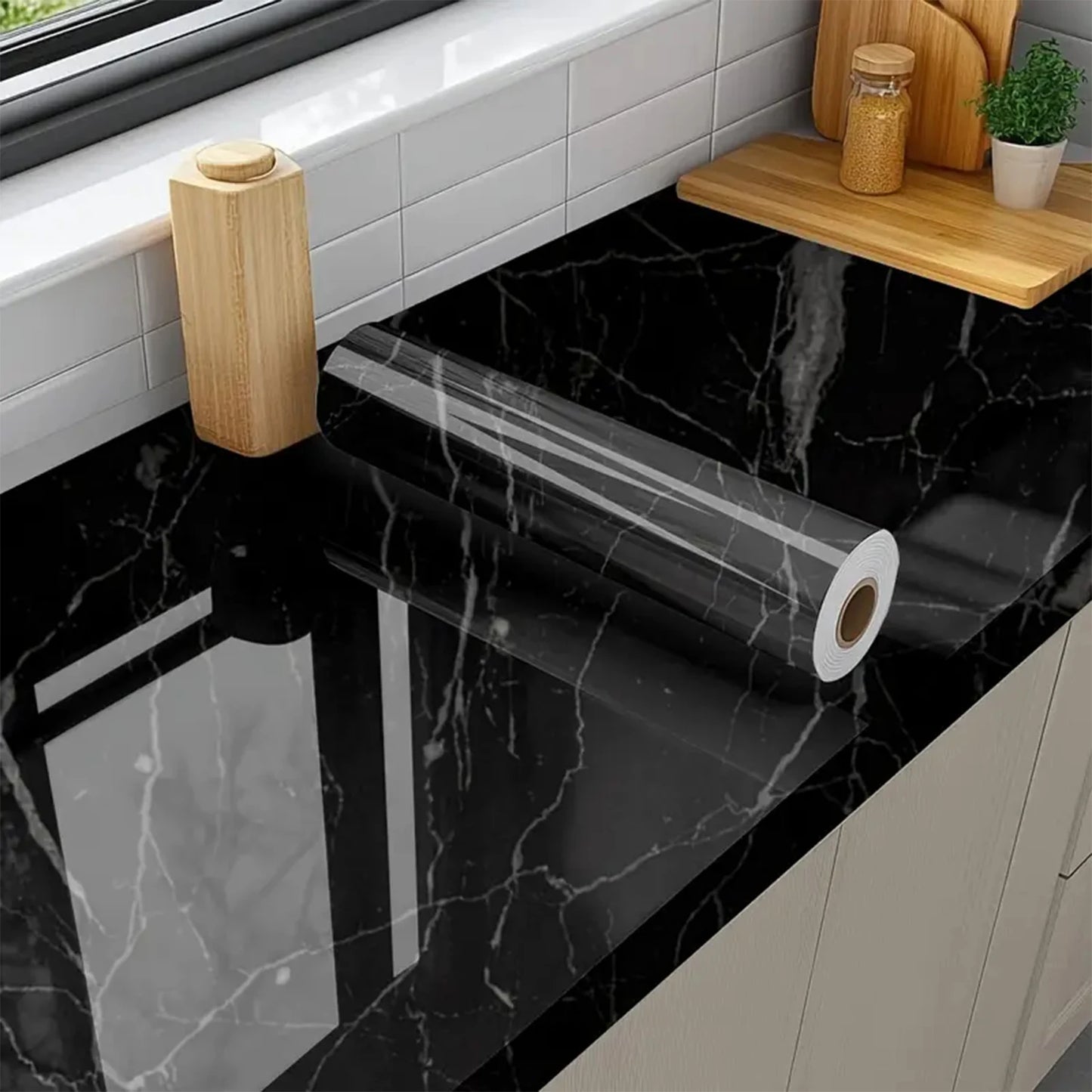 Marble Countertop Peel & Stick Film