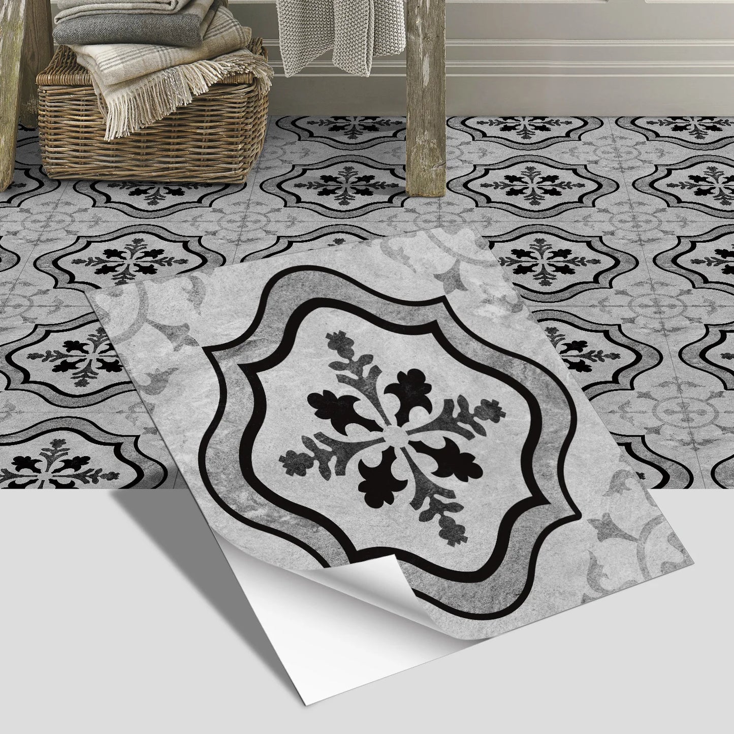 European Peel & Stick Floor Tiles