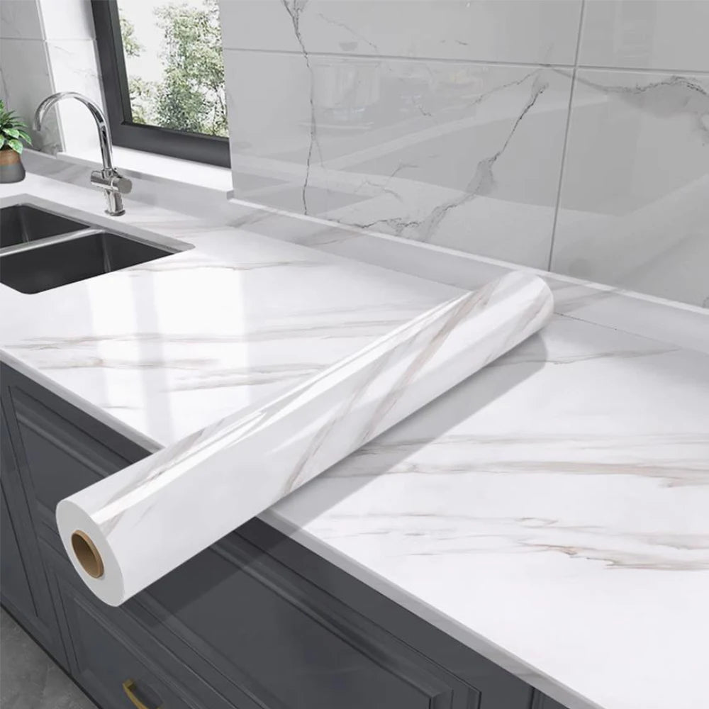 Marble Countertop Peel & Stick Film